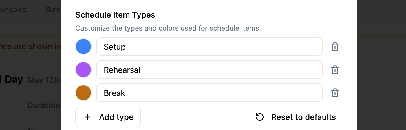 Add your own custom item types